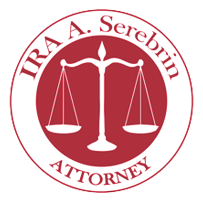 personal injury attorney logo ira a serebrin